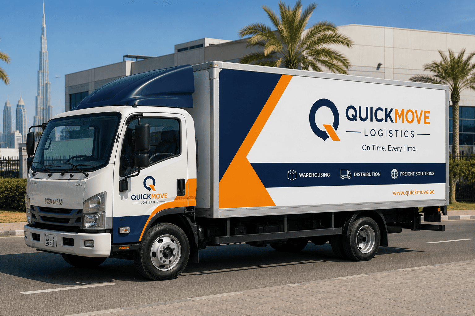 Commercial vehicle wrap Dubai